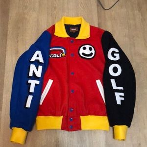 anti golf varsity/ bomber jacket introduced in winter 2019